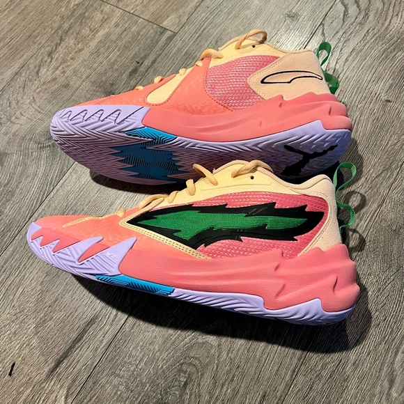PUMA Other - Puma All Pro Nitro Scoot Henderson Basketball Shoes Peach Fizz Green Gecko 8.5